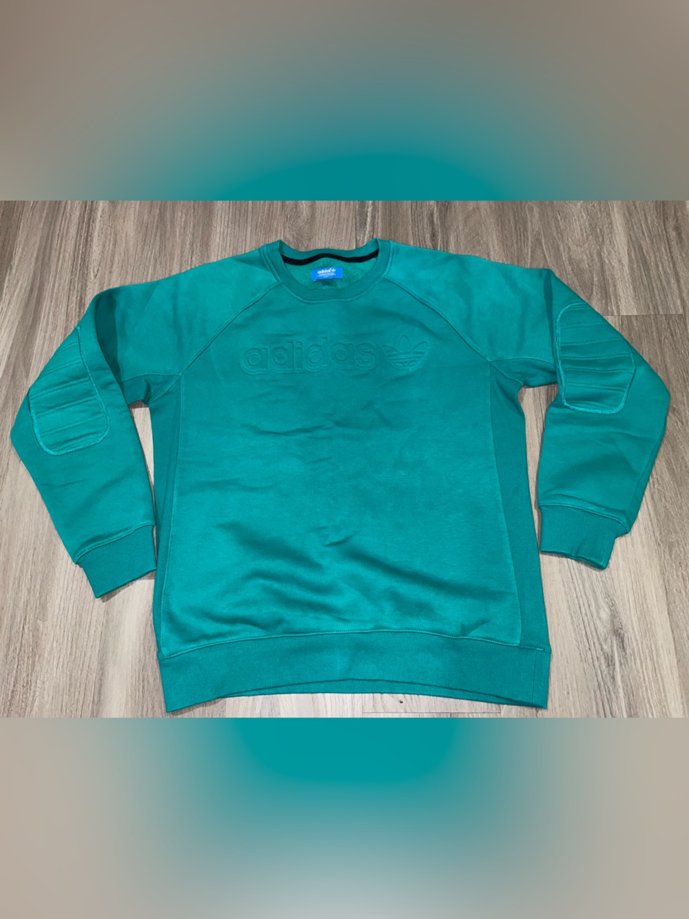 Men’s Vintage Adidas Original 2012  Crewneck — Green — Size L